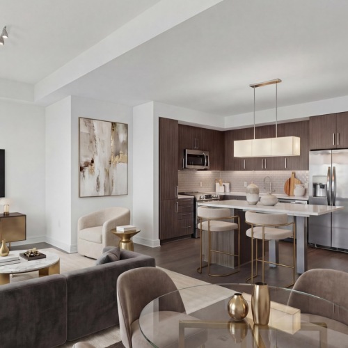 1 Bedroom - Living & Kitchen